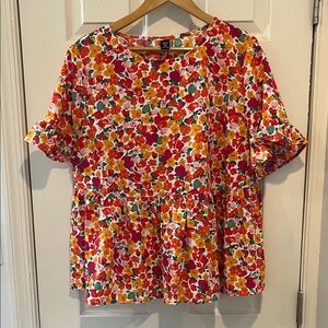 Floral Peplum Top
